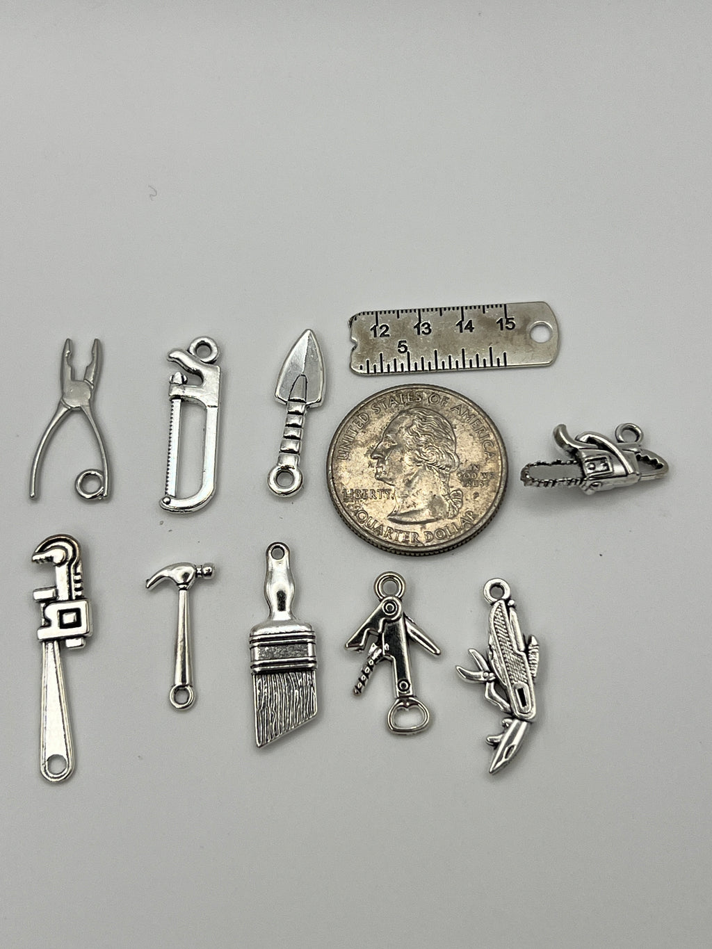 10 pc. Tibetan Style Pendants/Charms - Tools
