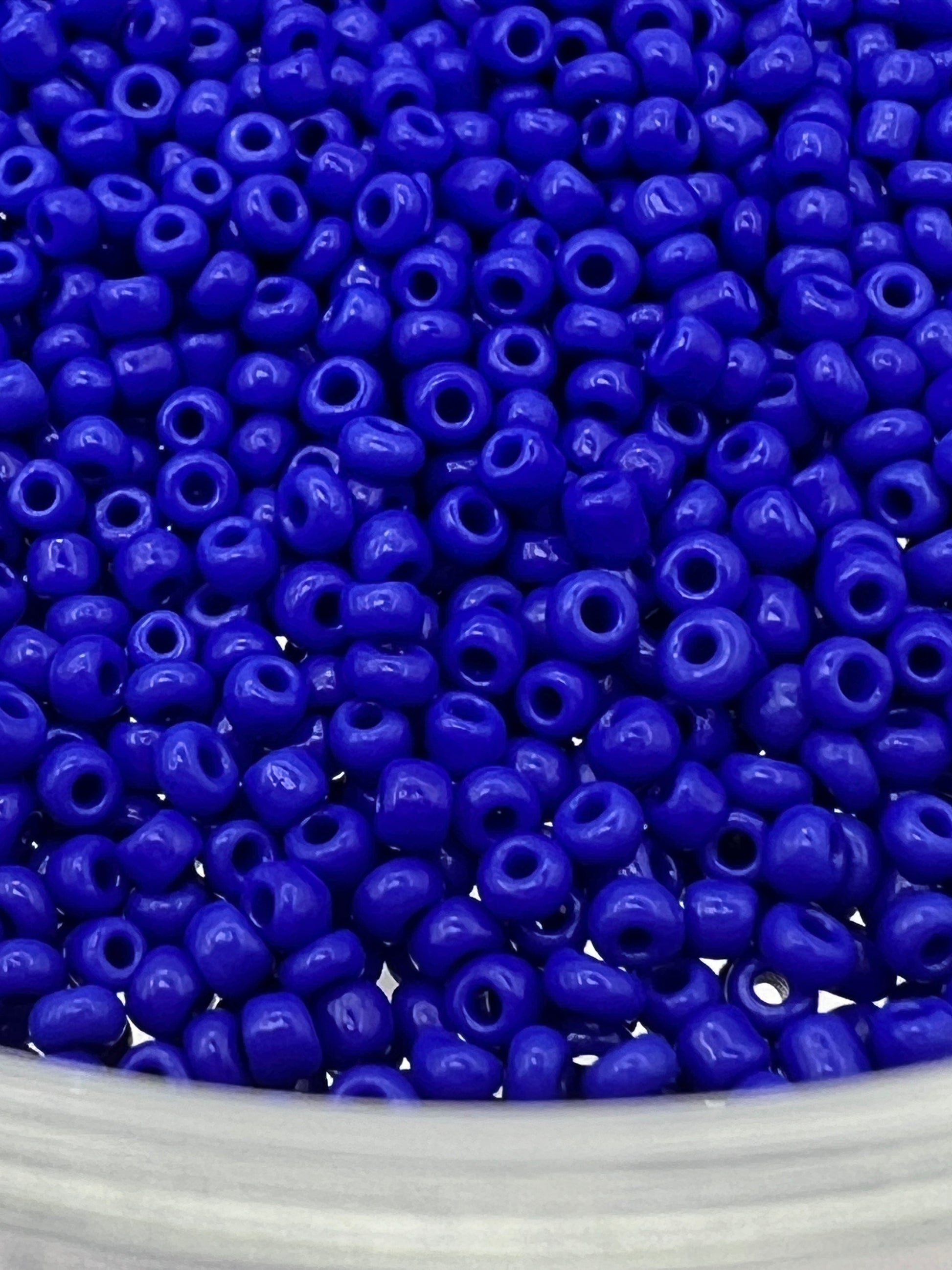 1 oz. 12/0 Opaque Glass Seed Beads Blue