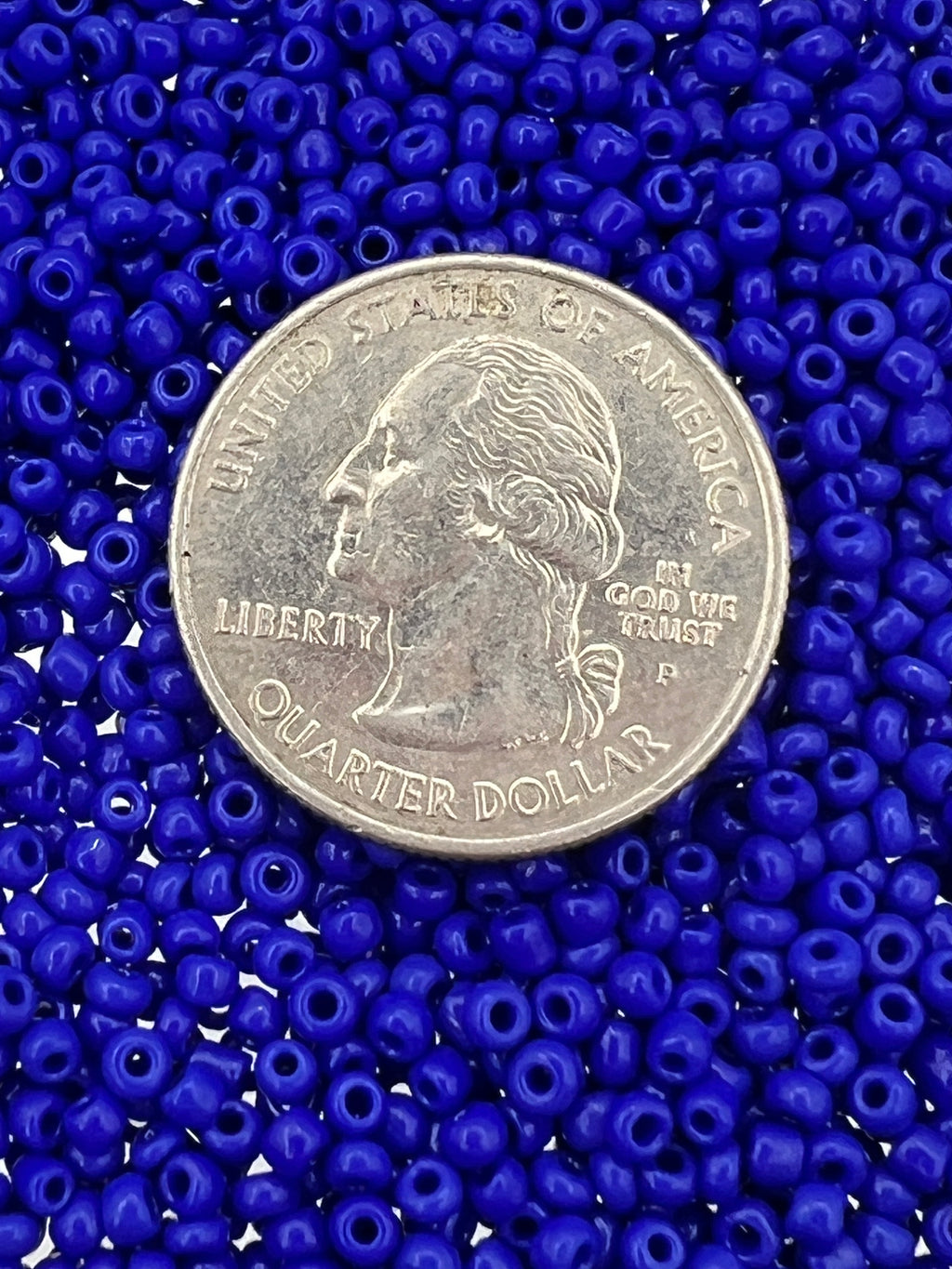 1 oz. 12/0 Opaque Glass Seed Beads Blue
