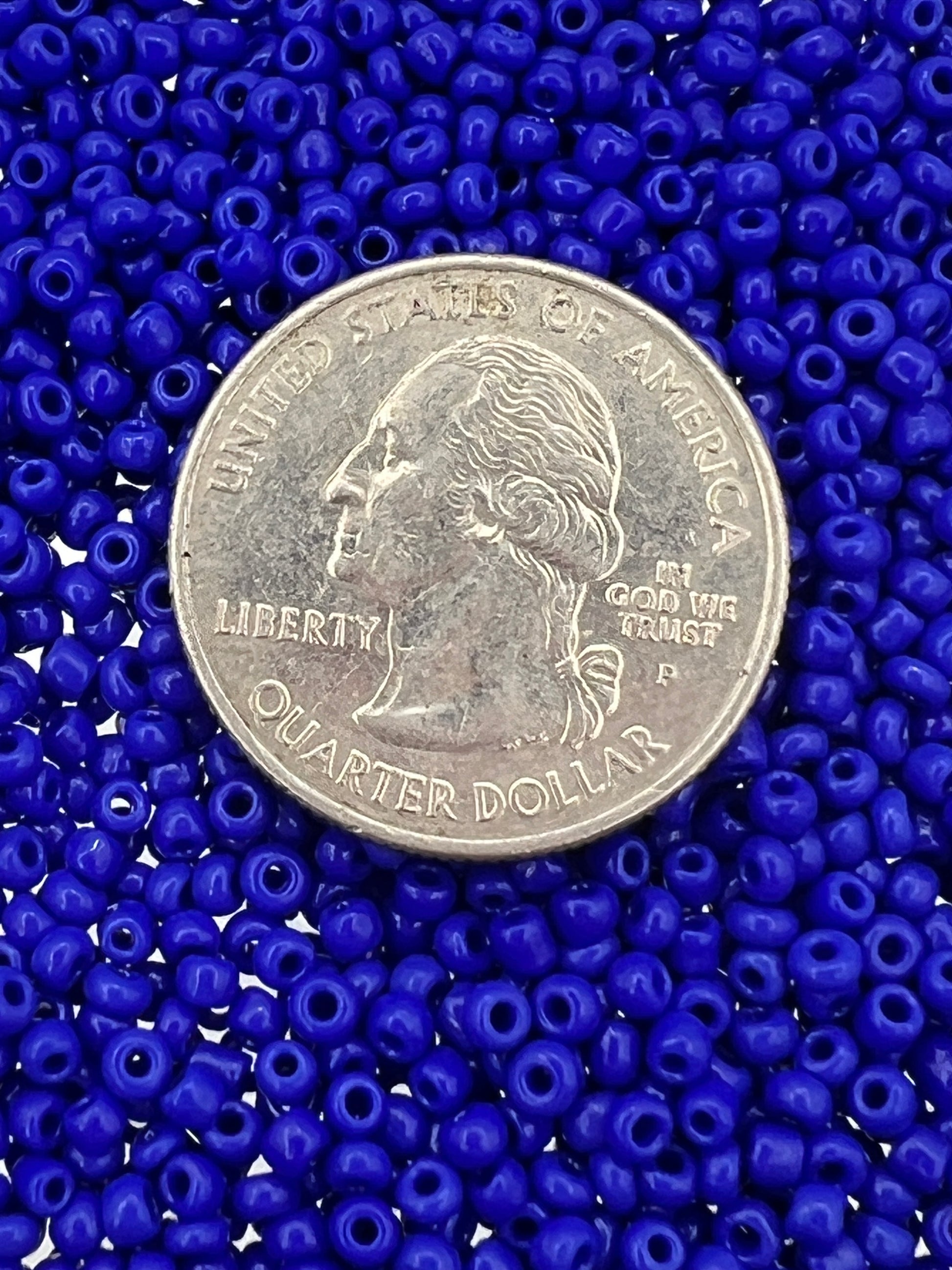 1 oz. 12/0 Opaque Glass Seed Beads Blue