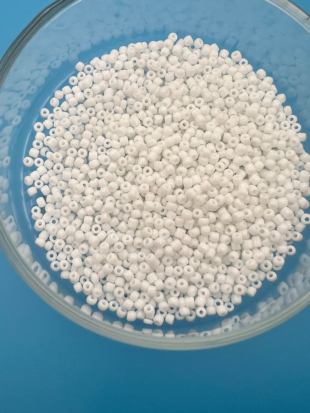 1 oz. 12/0 Opaque Glass Seed Beads White