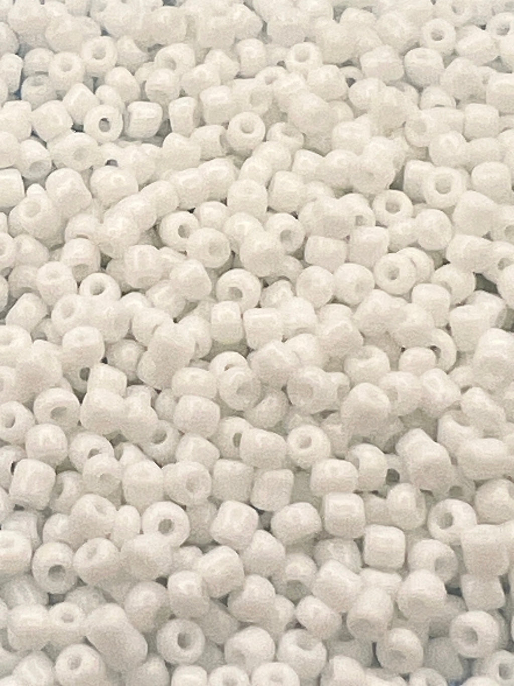 1 oz. 12/0 Opaque Glass Seed Beads White