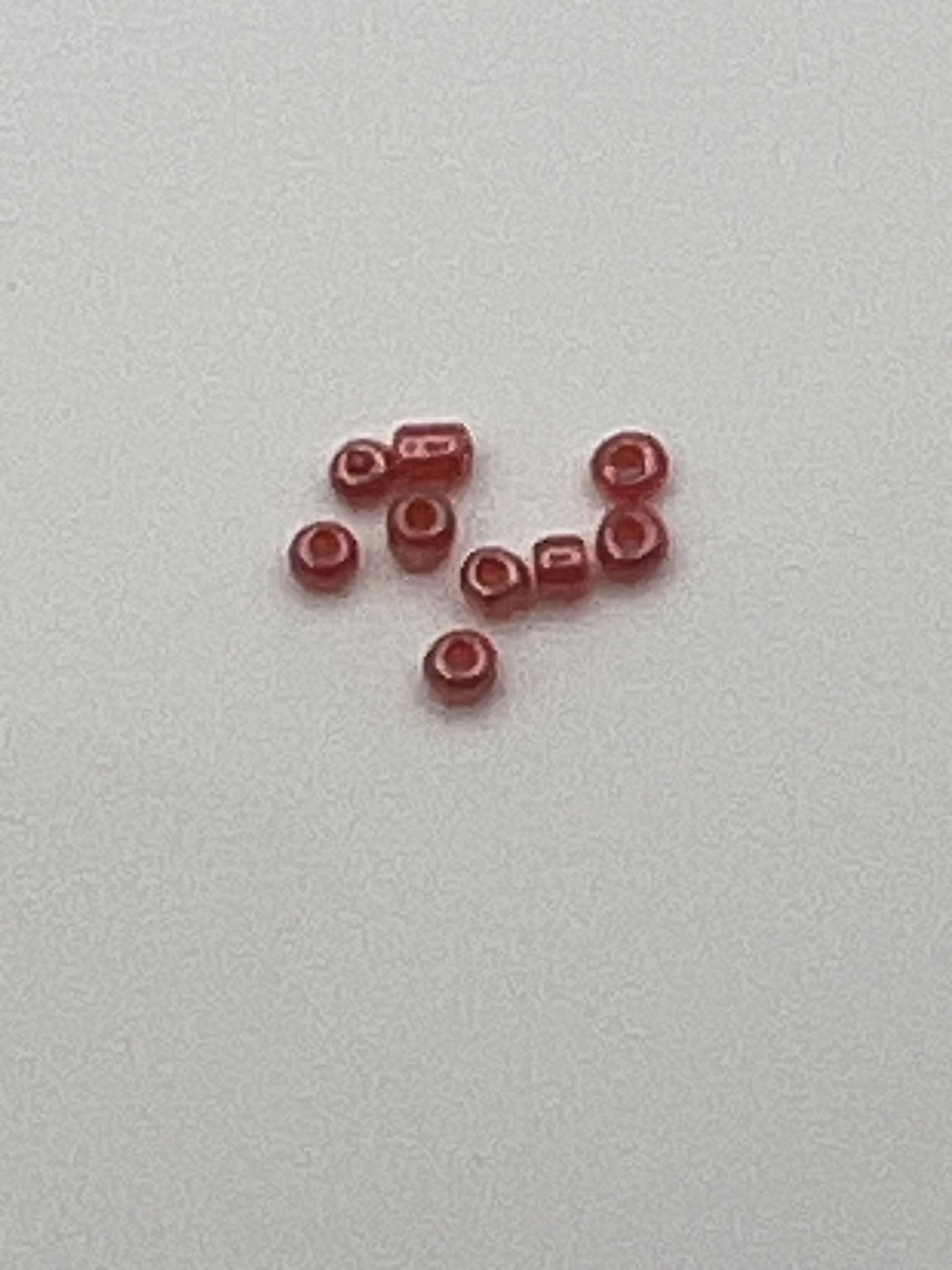 1oz. 12/0 Transparent Lustered Seed Beads Red