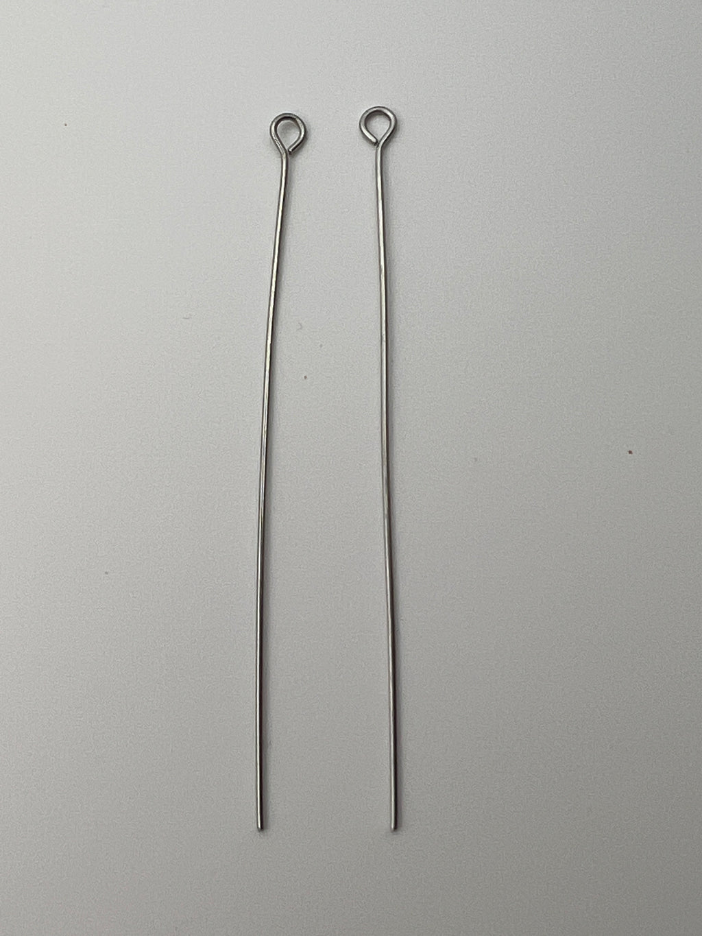 65mm 304 Stainless Steel Eye Pins, 0.7mm Gauge, 100pk