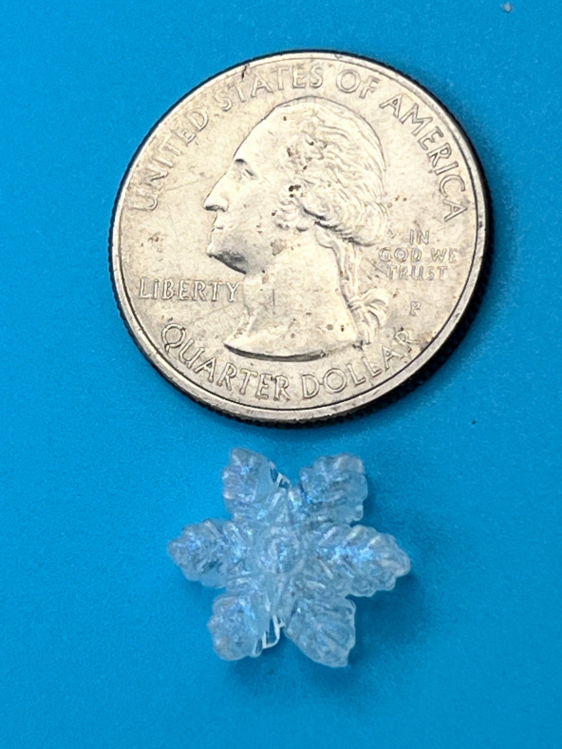 Transparent Clear Acrylic Snowflake Beads - 25 Beads
