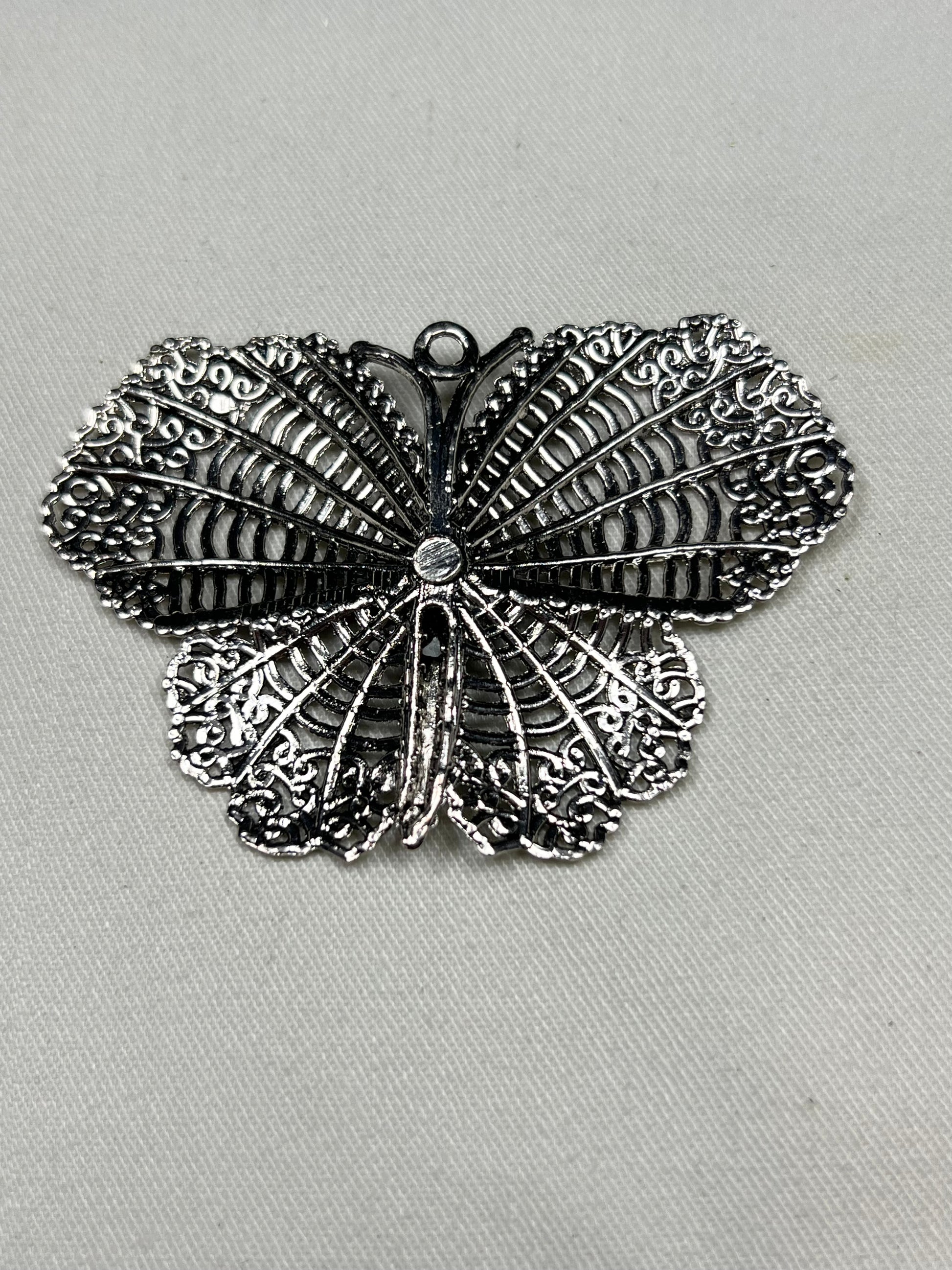 Tibetan Style Vintage Large Butterfly Pendant