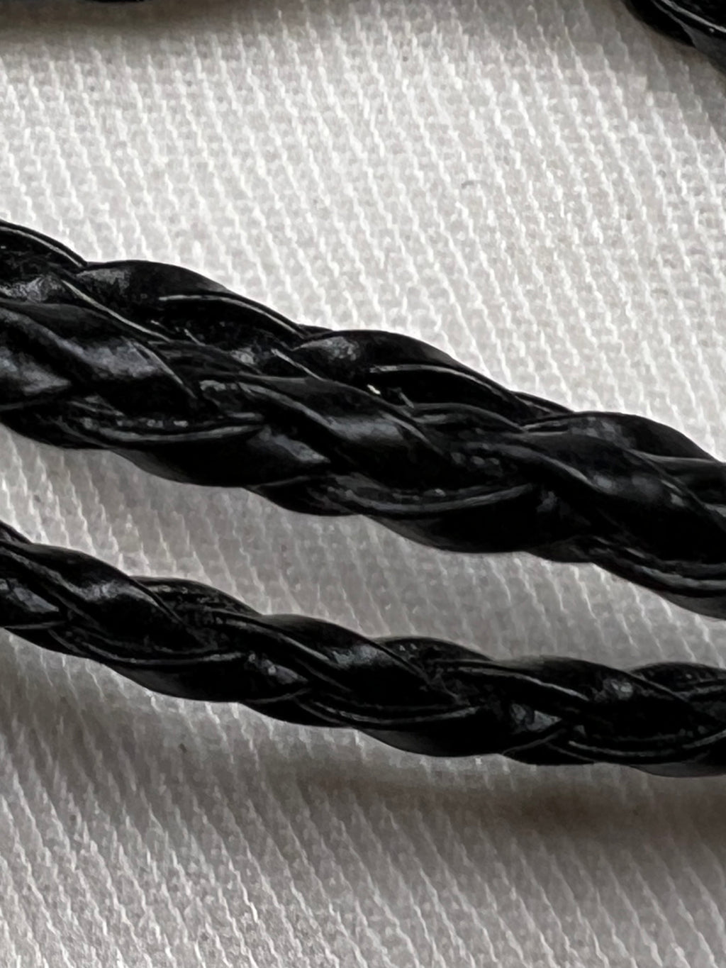 5 16.9" Braided Leather Necklaces w/Lobster Claw Clasp